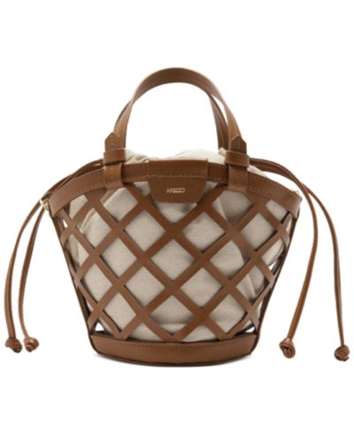 Сумка Arezzo Petra Small Leather Bucket Bag