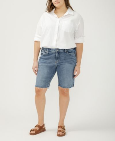 Шорты бермуды Silver Jeans Co. Elyse Plus Size
