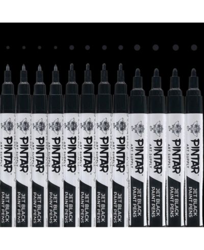 Маркеры PINTAR Black Acrylic Paint Markers