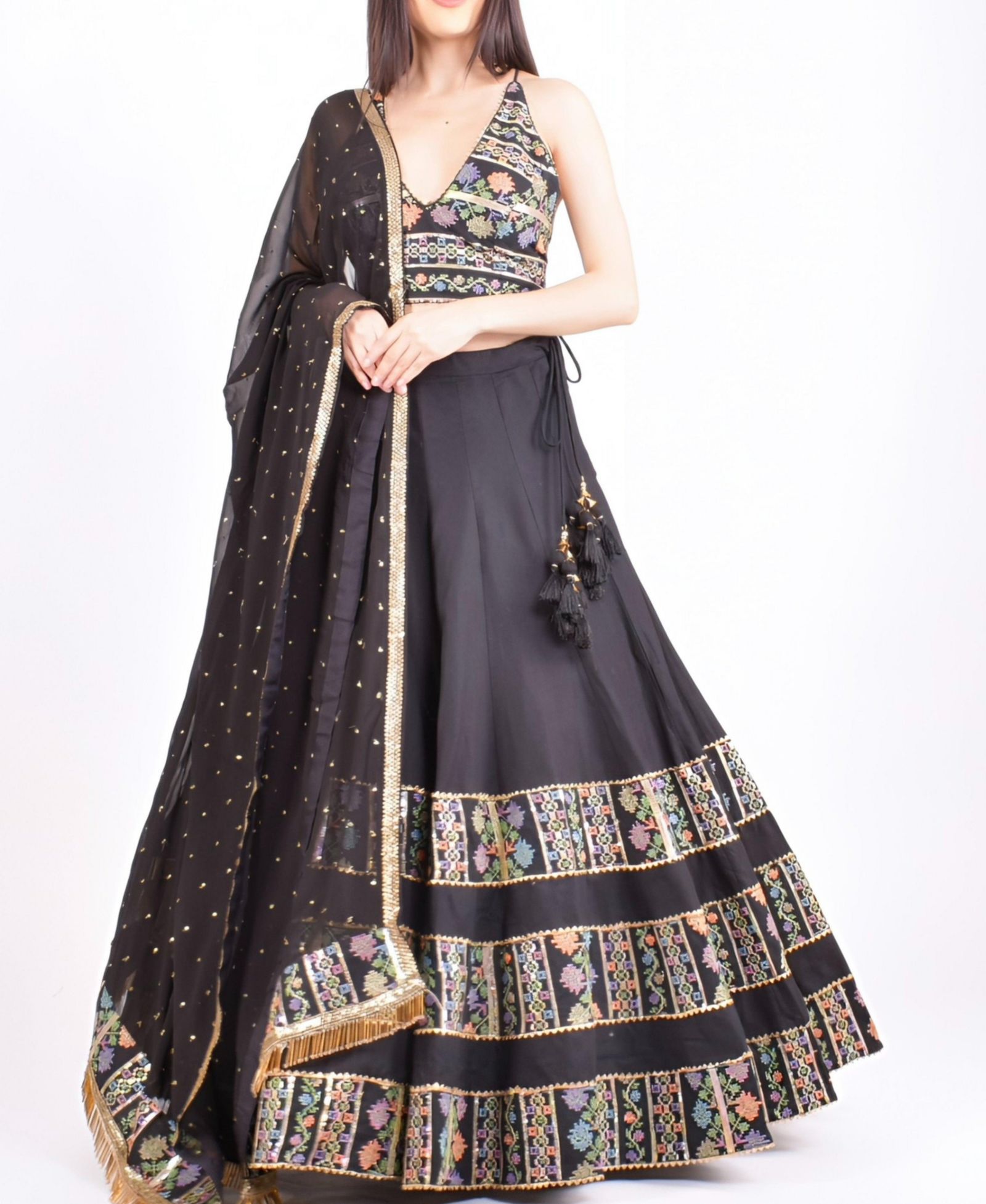 RAAS Women's Zoya Sequins Embroidered Chaniya Choli Set