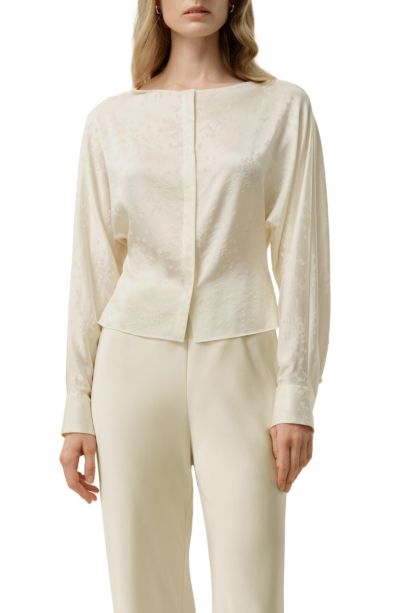 LILYSILK Women's Ying Jacquard Silk Blouse
