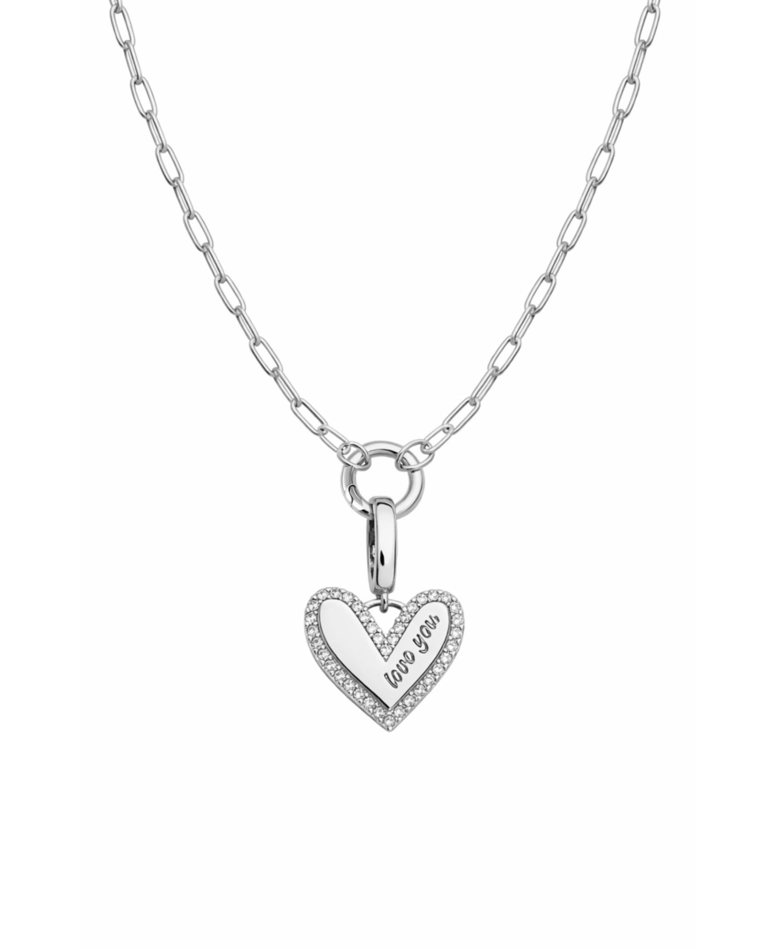Подвеска Dloria Elena "Love You" с бриллиантовым паве
