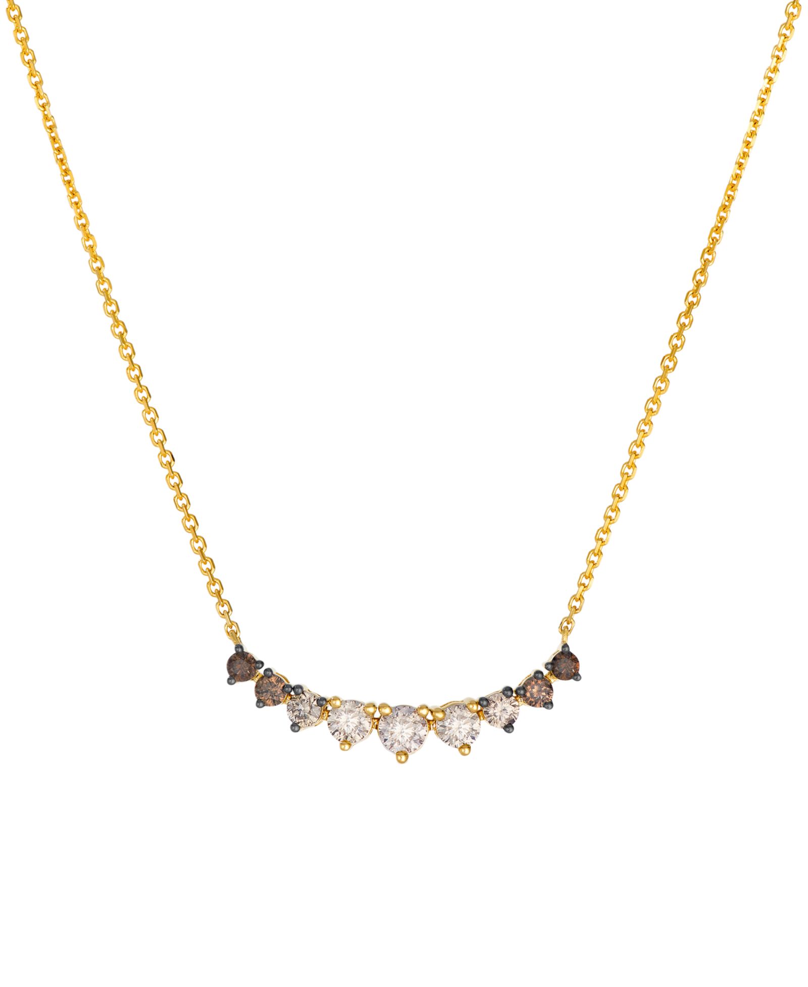 Ожерелье Le Vian Chocolate Ombre Diamond (0.77 ct. t.w.) Adjustable Necklace in 14k Honey Gold