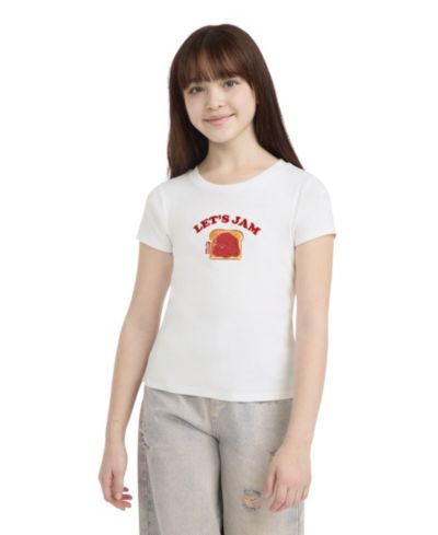 Детская футболка Levi's Girls' 7-16 Meet and Greet Jam Round Neck