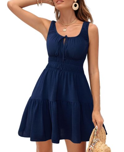 Женское мини-платье для пляжа Cupshe Angelic Blue