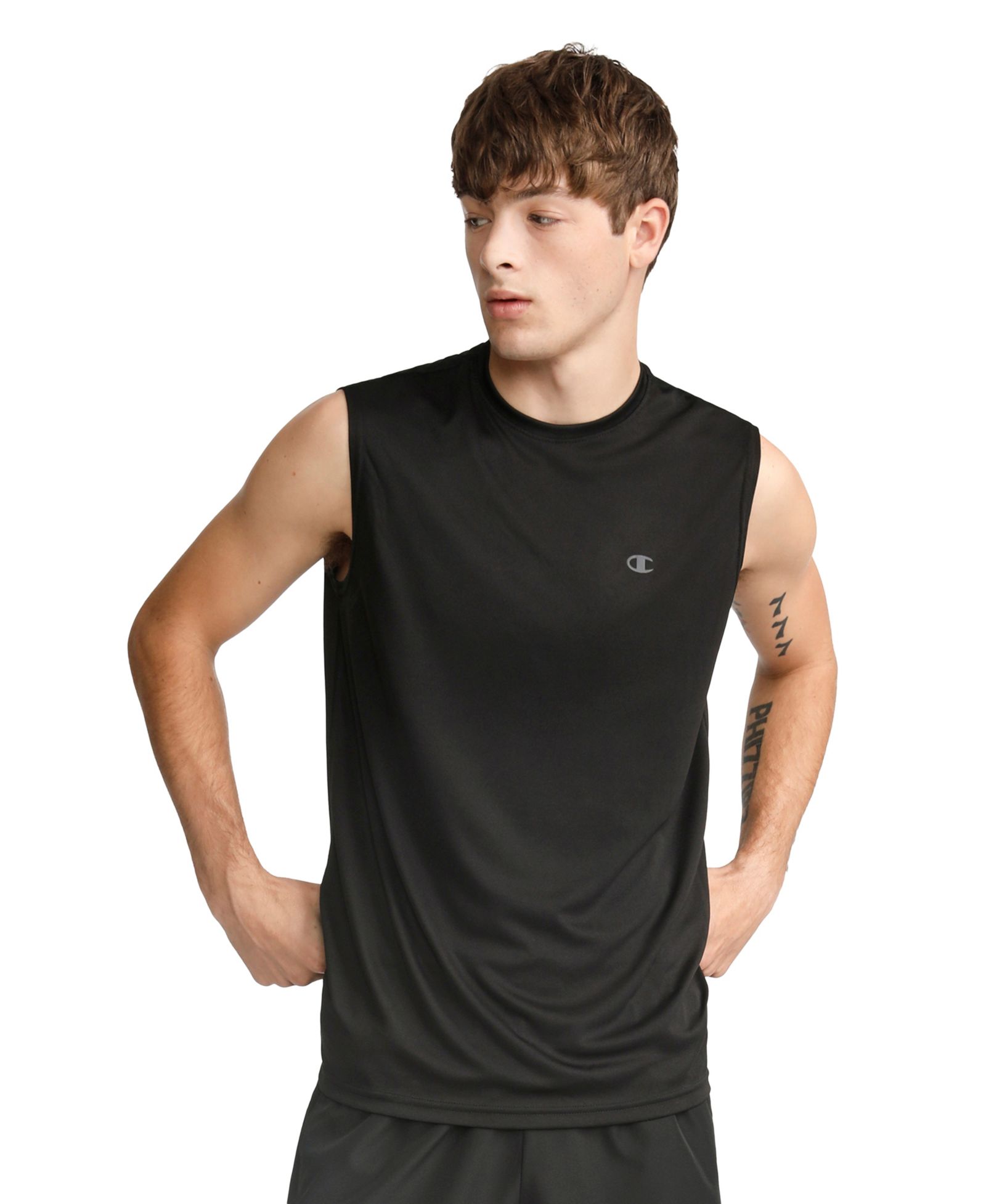 Champion Men's Crewneck Sport Muscle Tank Top T-Shirt