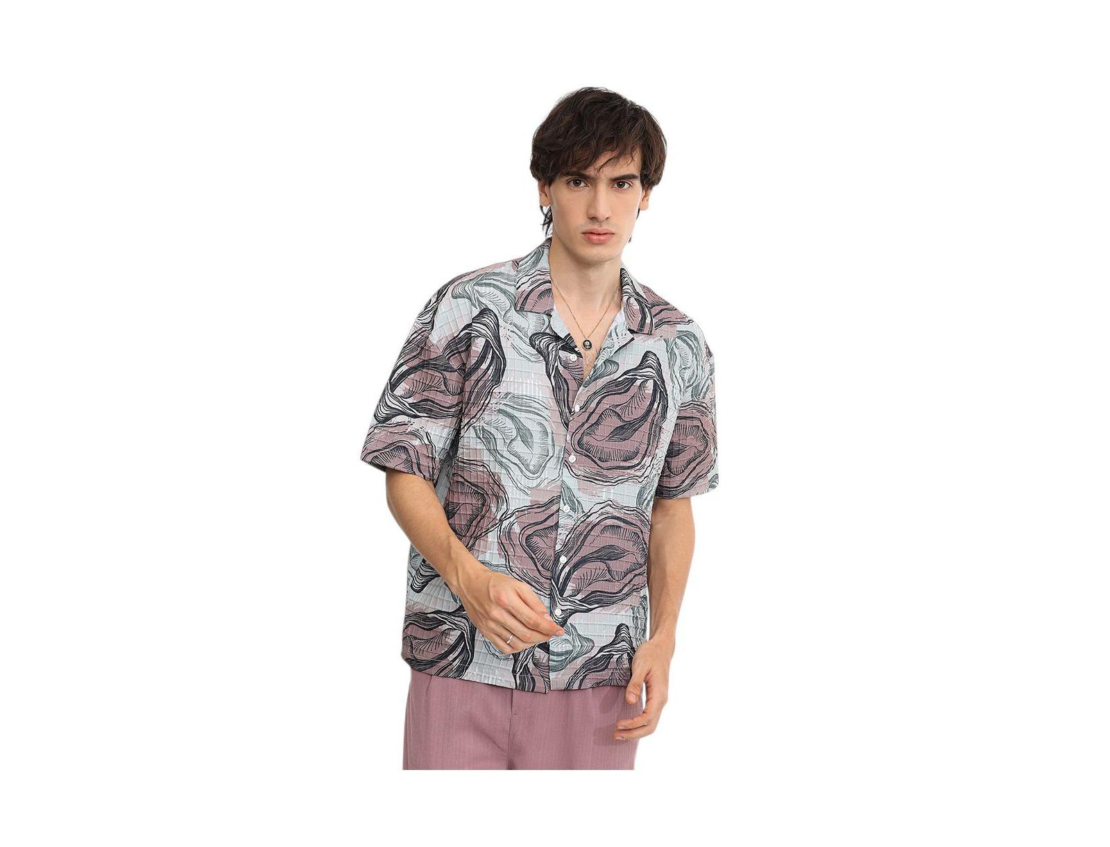 Мужская рубашка Campus Sutra Oceanic Oversized