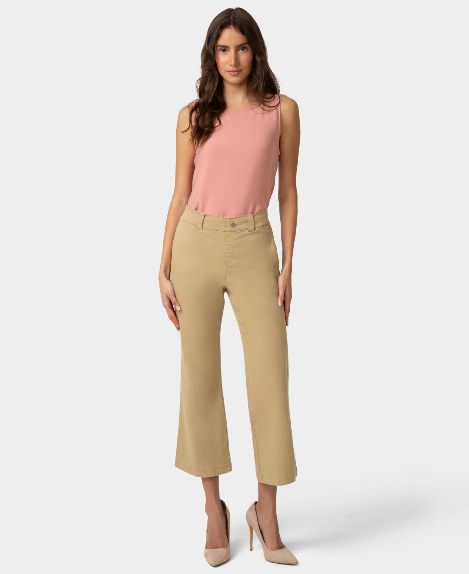 HUE Women's Ultra Stretch Chino Kick Flare Pant
