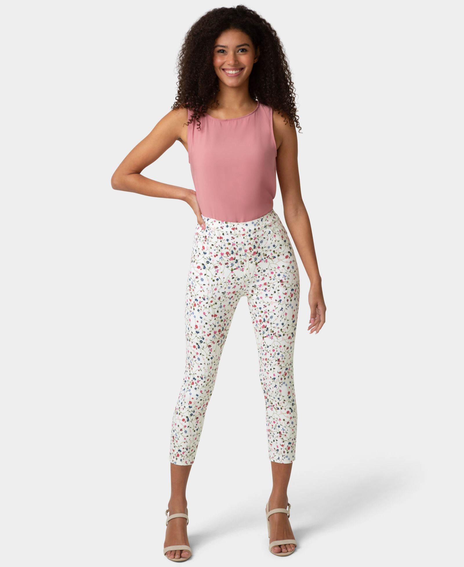 HUE Women's Ultra Soft Denim High-Waist Capri Pant