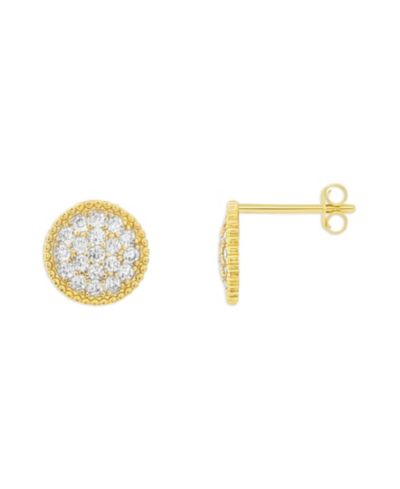 Серьги-гвоздики Giani Bernini Sterling Silver Round Pave CZ Studs