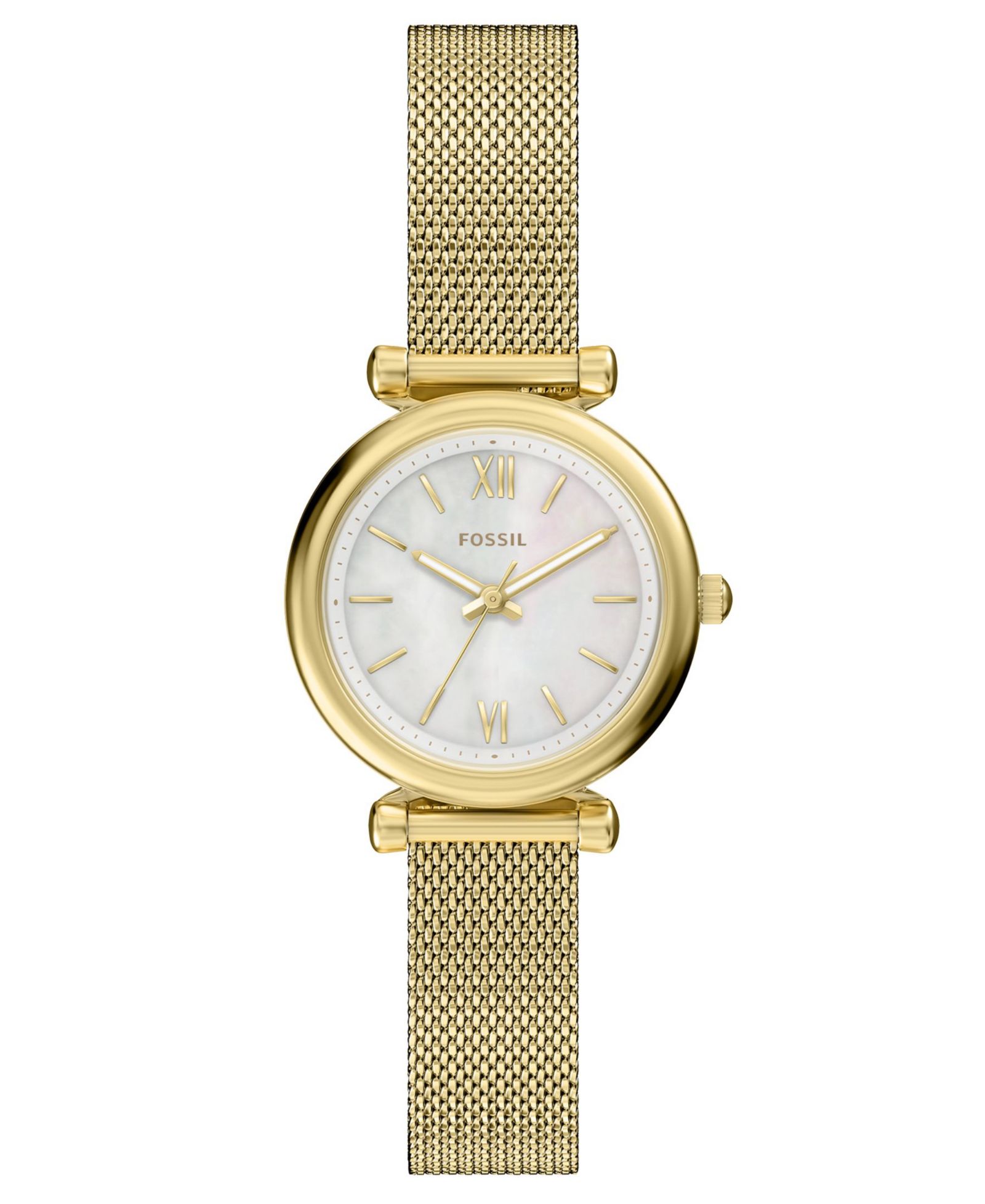 Fossil Часы Women's Carlie Gold-Tone Stainless Steel 28mm
