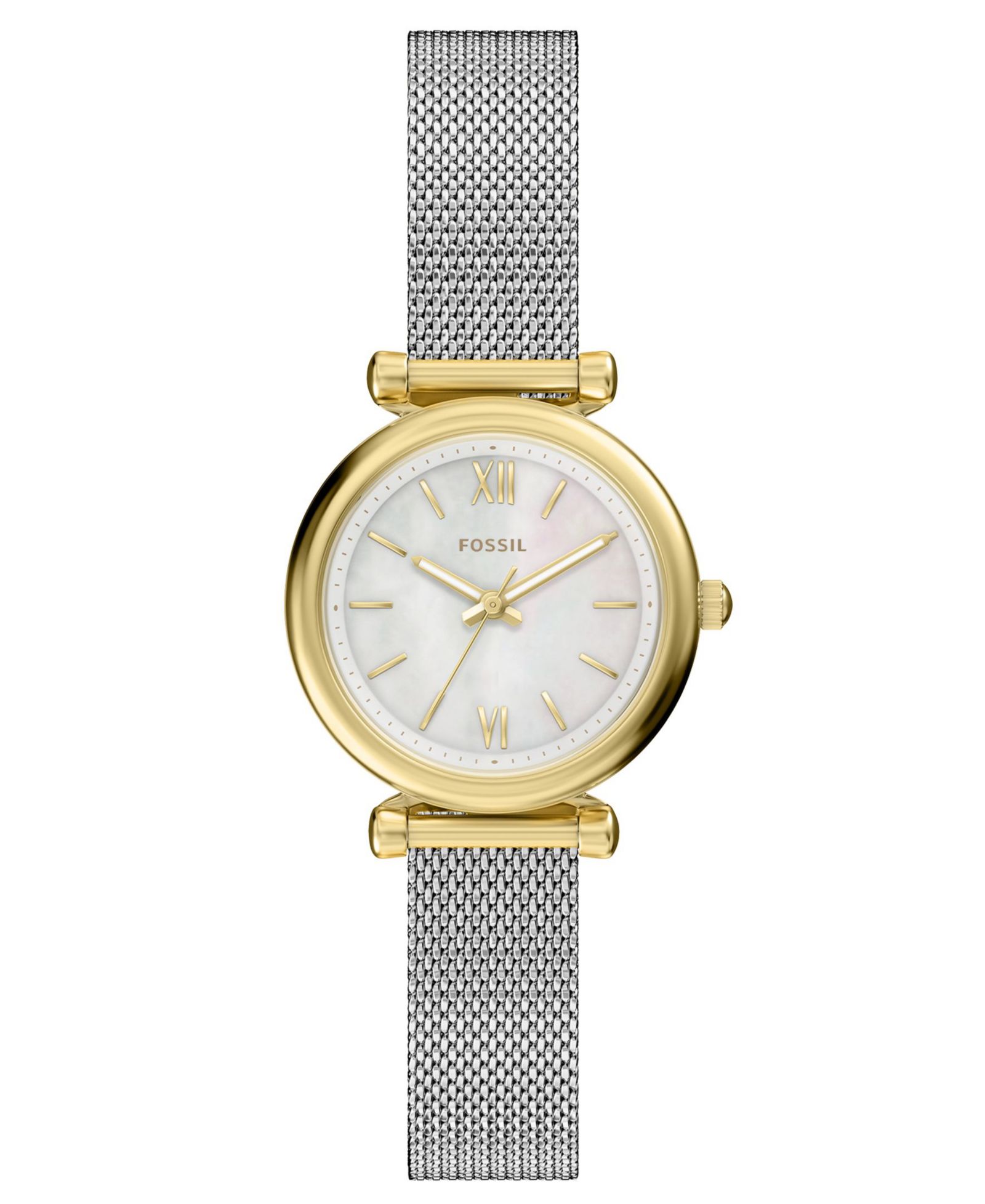Часы Fossil Women's Carlie Three-Hand Stainless Steel, 28mm