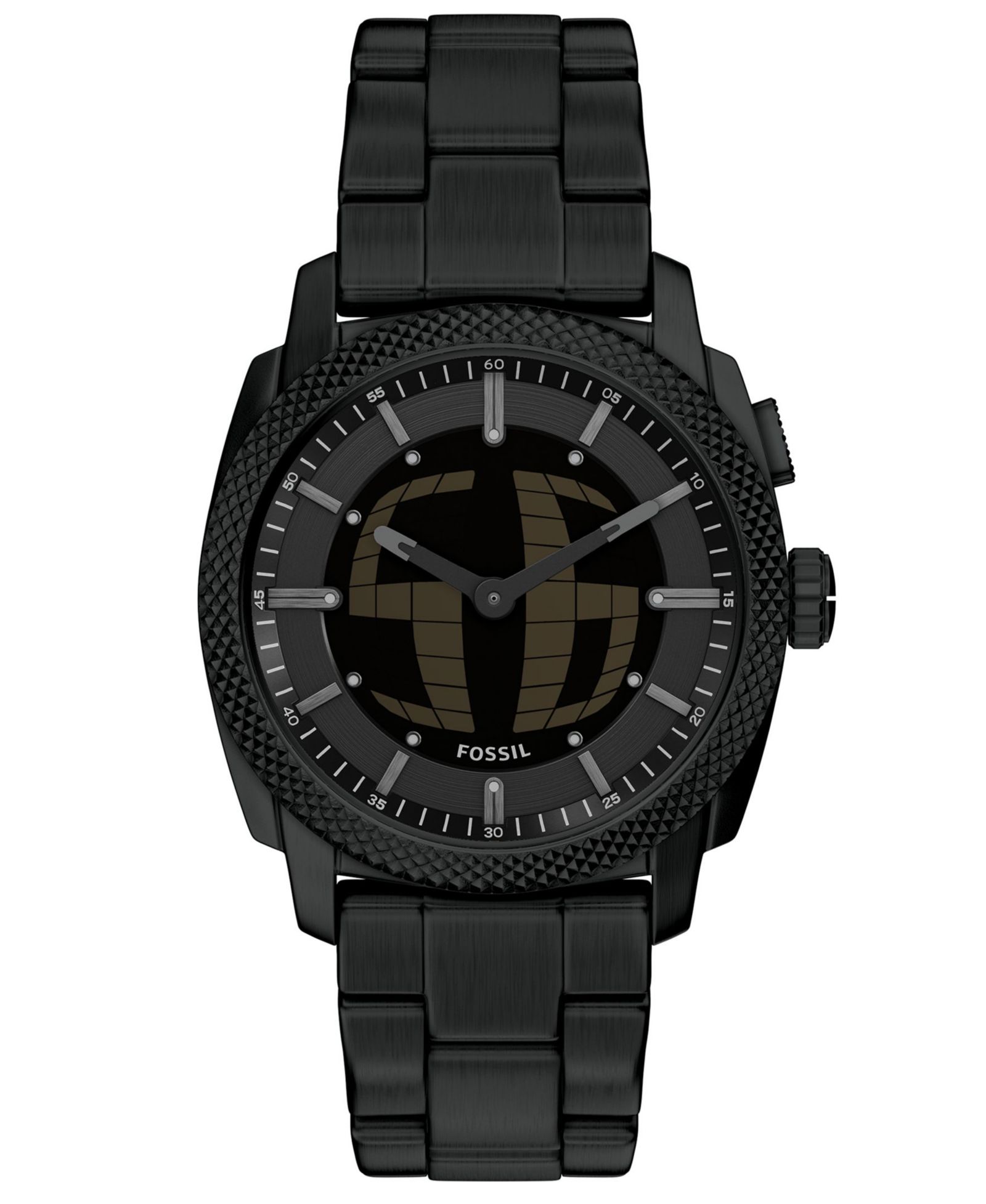 Fossil Мужские часы Machine Big Tic Black из нержавеющей стали, 41mm