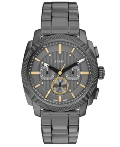 Мужские часы Fossil Machine Chronograph Smoke Stainless Steel 44mm
