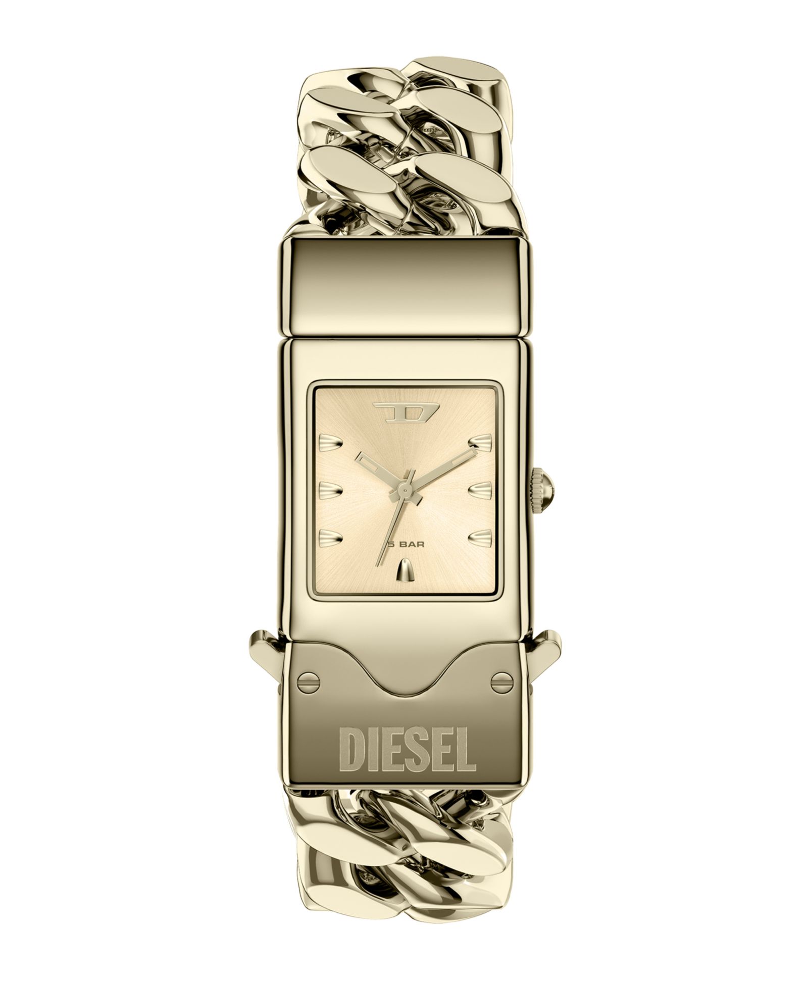 Мужские часы Diesel Closer Quartz Three-Hand Gold Stainless Steel 22mm