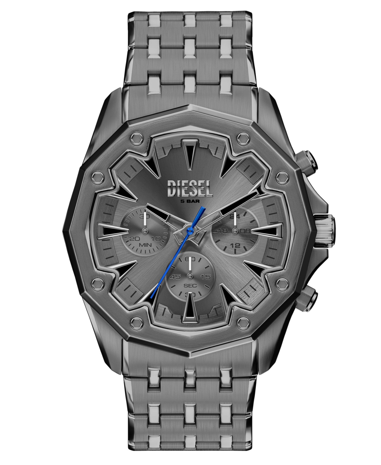 Diesel Men's Stinger Quartz Chronograph Gunmetal Stainless Steel Watch, 46mm