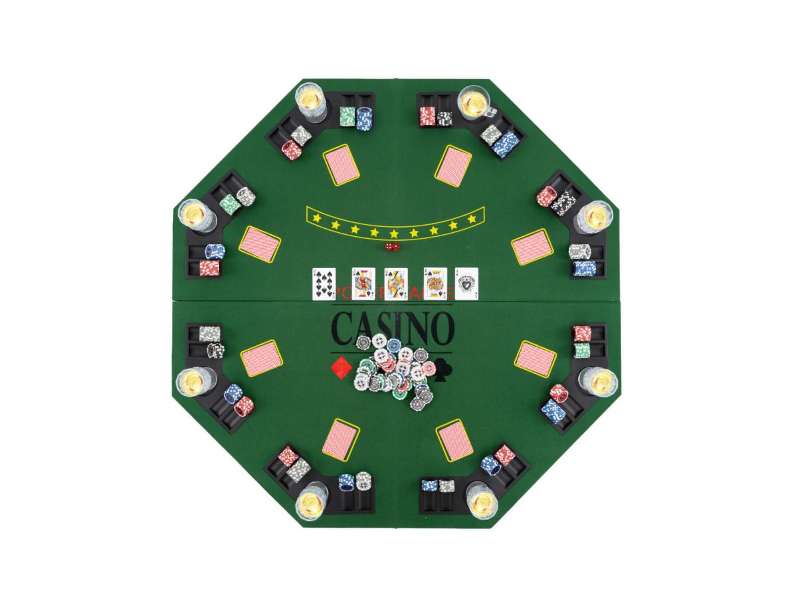 Hongge Folding Poker Table Top, Ages 14+
