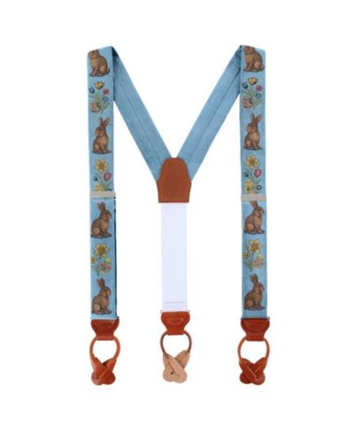 TRAFALGAR Men's Harvey's Easter Sunday Silk Button End Suspenders