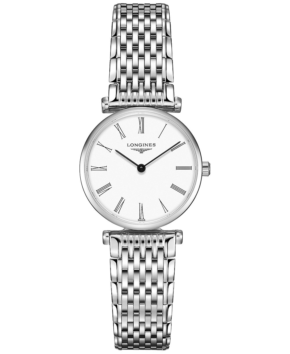 Longines женские швейцарские наручные часы Swiss La Grande Classique de Longines со стальным браслетом, 24 мм