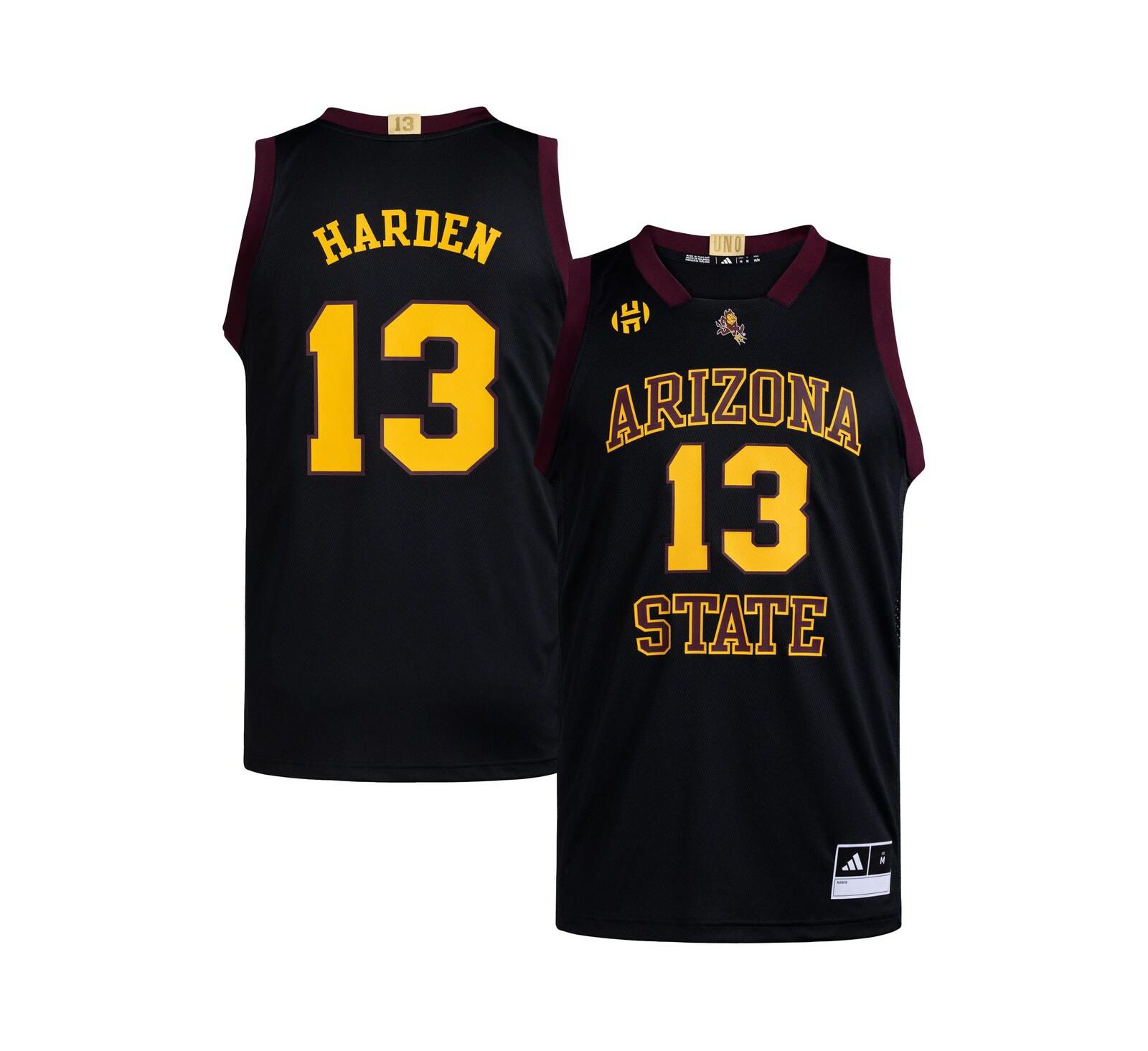 Adidas Men's James Harden Black Arizona State Sun Devils Replica Swingman Jersey