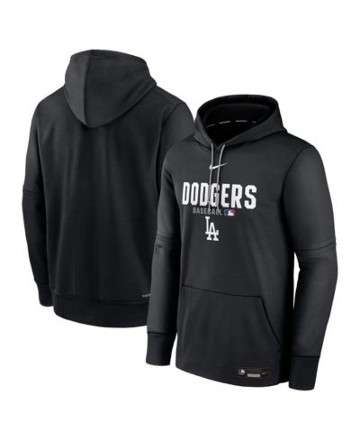 Nike Men's Black Los Angeles Dodgers Authentic Collection Therma-FIT Hoodie