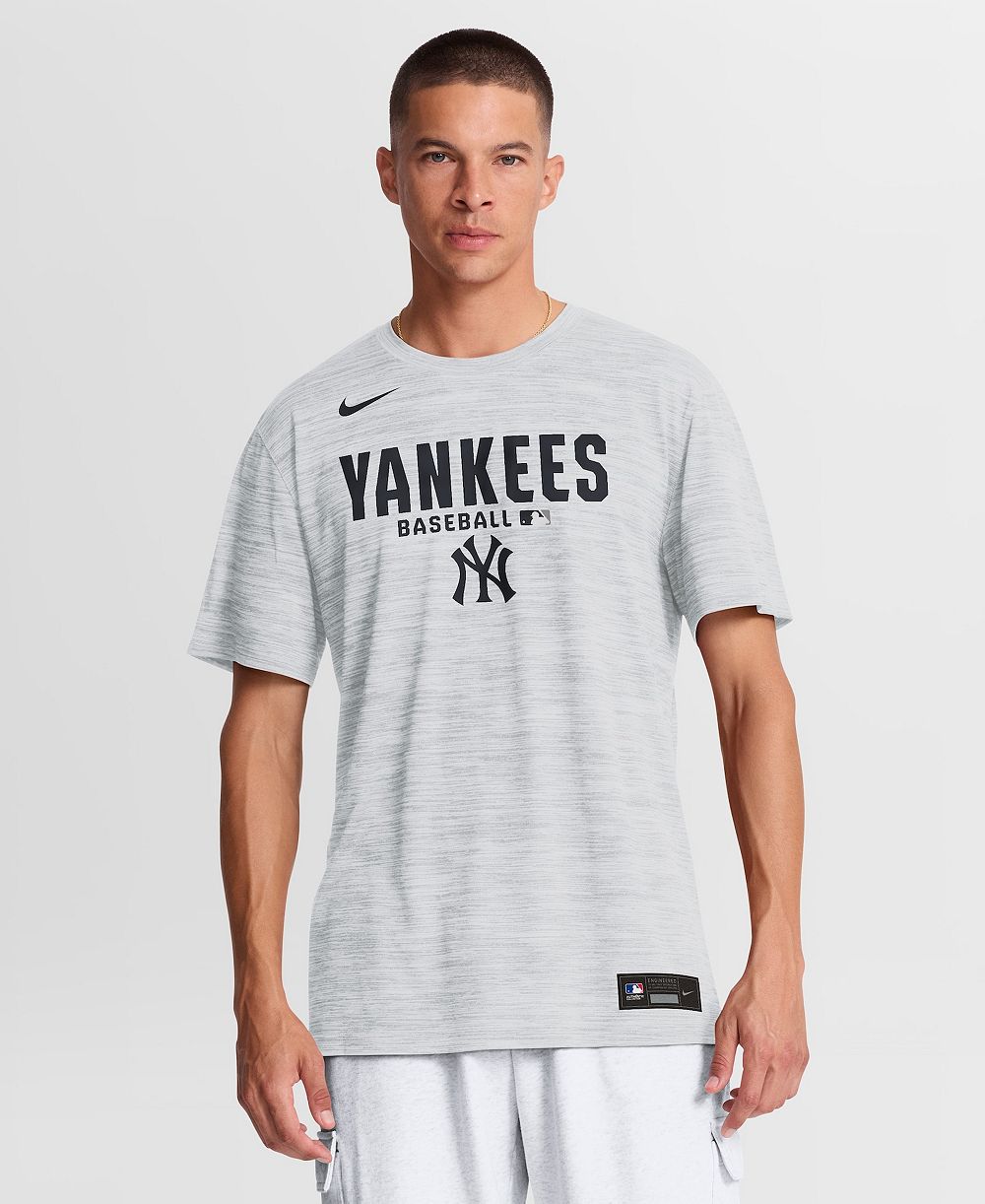 Мужская футболка Nike White New York Yankees Authentic Collection Velocity Dri-FIT