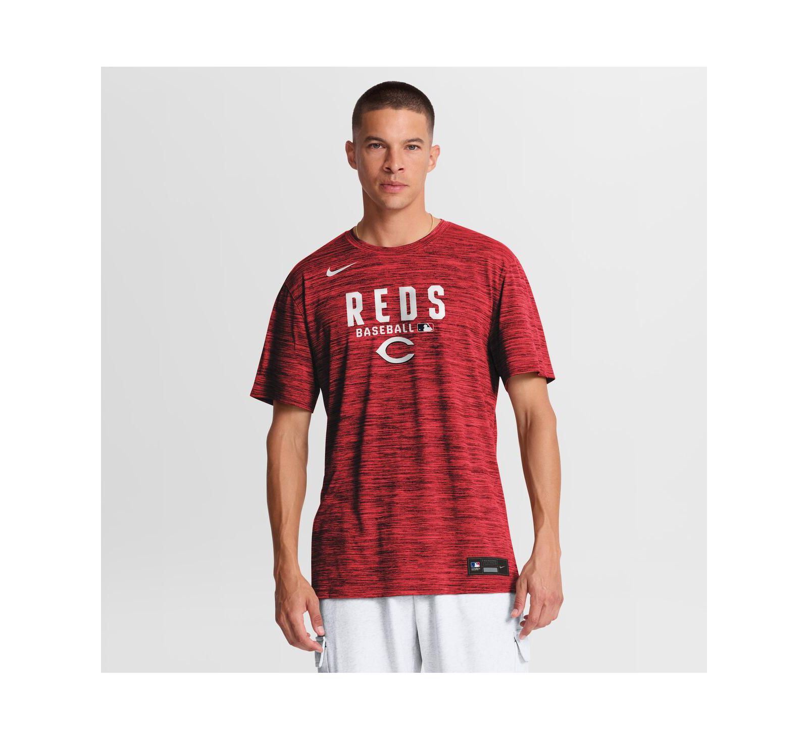 Nike Мужская футболка Cincinnati Reds Velocity Dri-FIT, красная