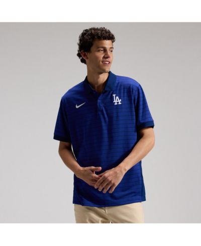 Мужская рубашка-поло Nike Royal Los Angeles Dodgers Authentic Collection Striped Victory Dri-FIT