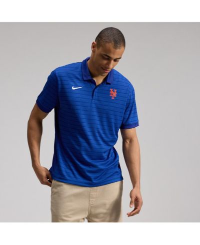 Мужская рубашка Nike Royal New York Mets Authentic Collection Striped Victory Dri-FIT Polo