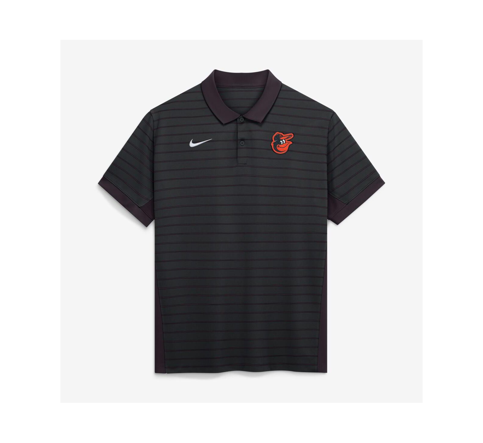 Мужская поло-рубашка Nike Black Baltimore Orioles Authentic Collection Striped Victory Dri-FIT