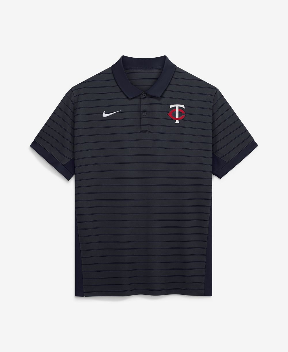 Мужская рубашка-поло Nike Minnesota Twins Authentic Collection, темно-синий цвет