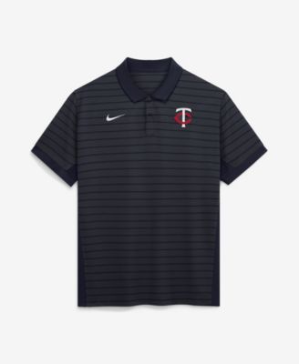 Nike Men's Navy Minnesota Twins Authentic Collection Striped Victory Dri-FIT Polo Shirt