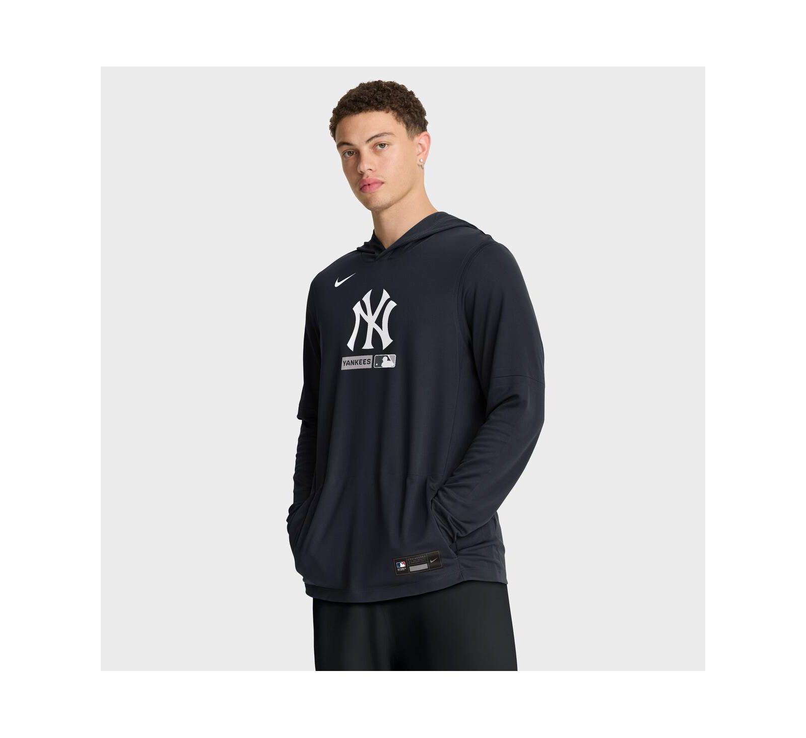 Nike Men's Navy New York Yankees Authentic Collection Dri-FIT Long Sleeve Hoodie