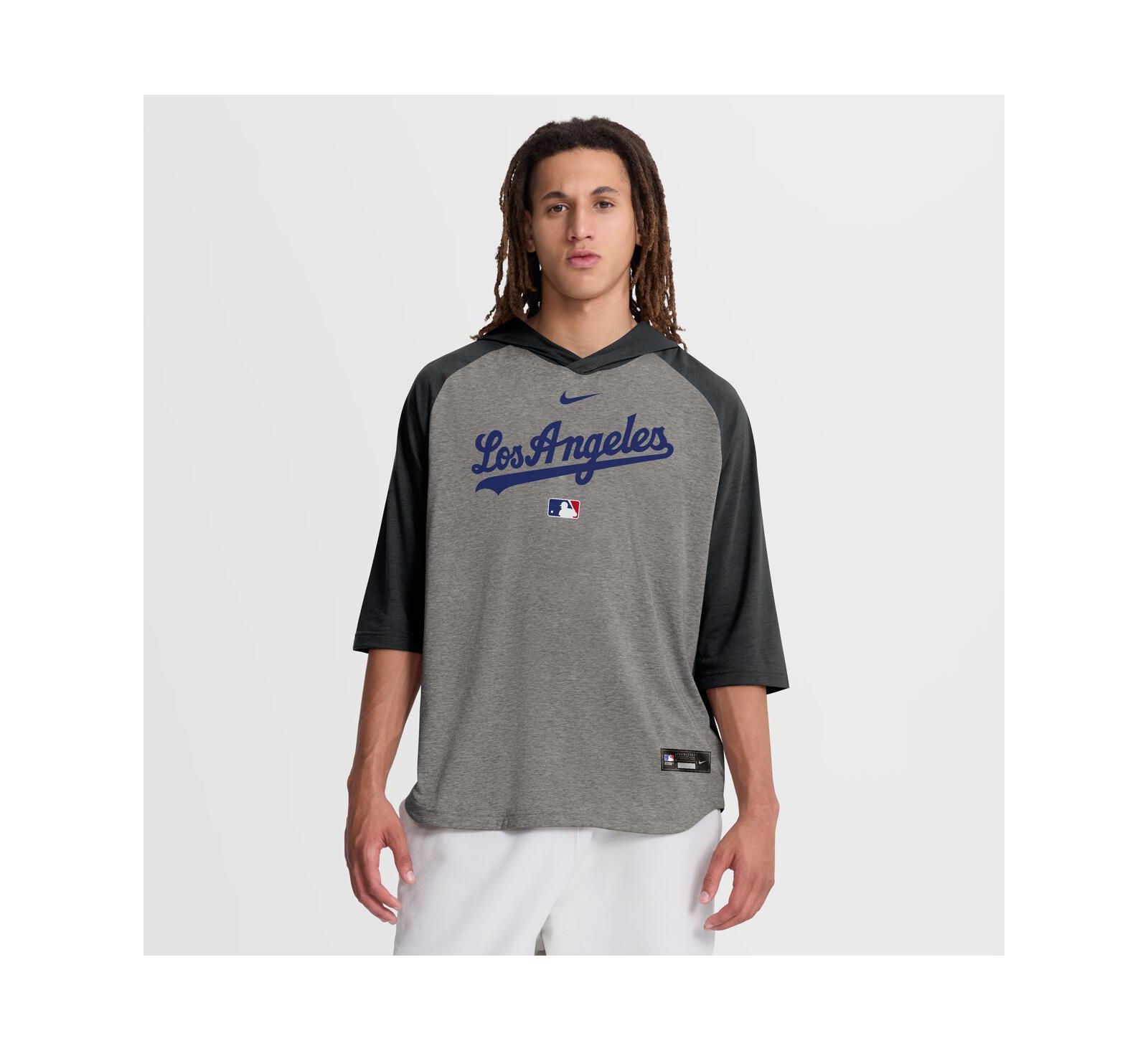 Nike Мужская футболка Nike Los Angeles Dodgers Authentic Collection Flux Dri-FIT 3/4-Sleeve