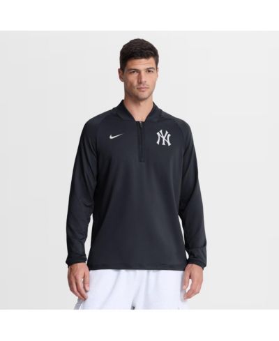 Nike Men's Navy New York Yankees Authentic Collection Dri-FIT Raglan Half-Zip