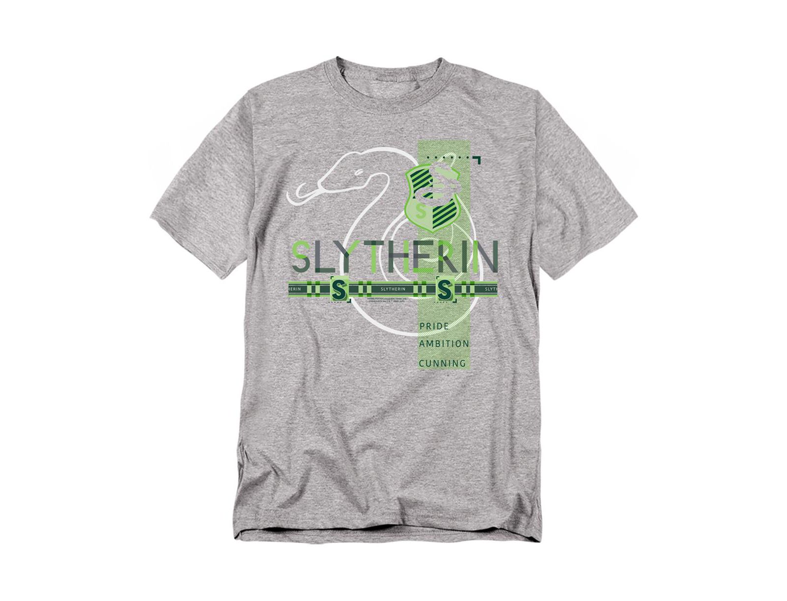 Harry Potter Men's Slytherin Pattern Crest T Shirt