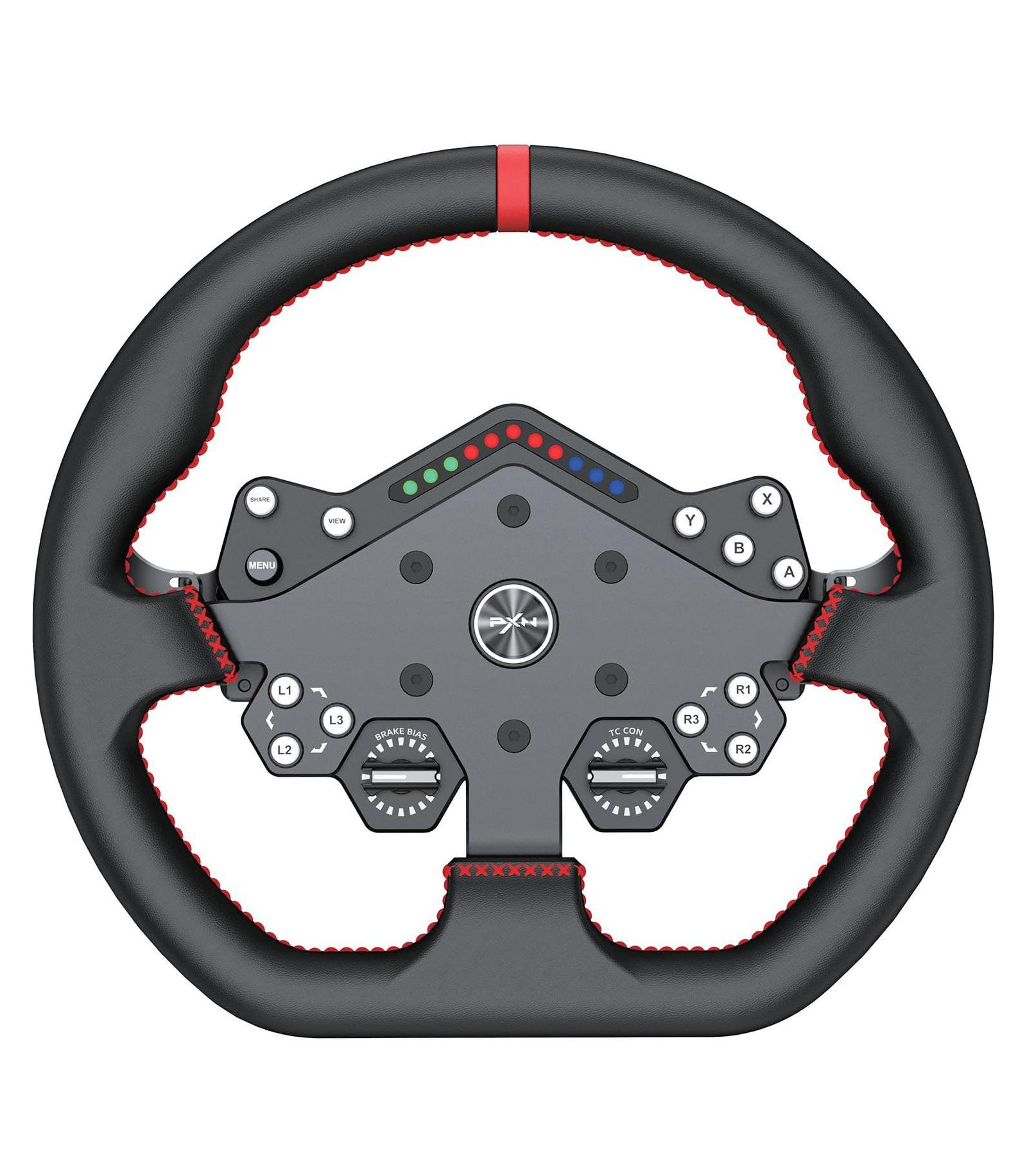 Рулевое колесо PXN W DS R2 13-Inch Leather с магнитными лепестками Hall и D1 Quick-Release для PXN Direct Drive Wheelbases, PC