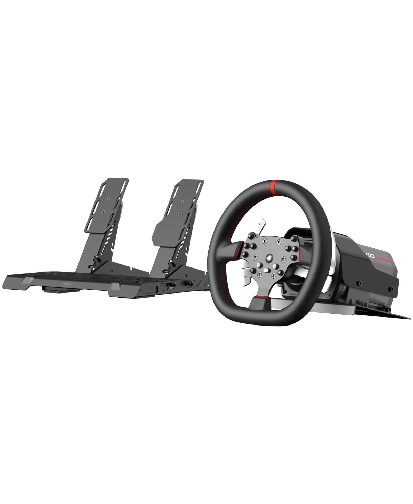 PXN V10 гоночный руль Direct Drive с кожаной отделкой