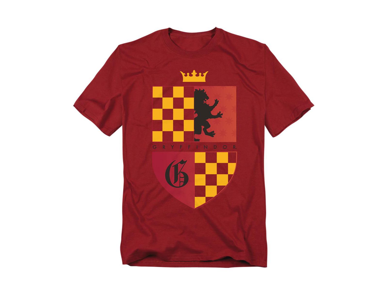 Harry Potter Men's Gryffindor Lion Shield T Shirt