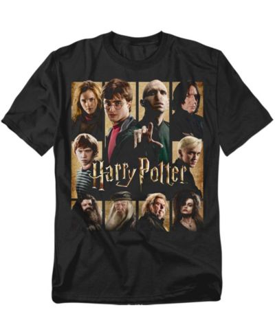 Harry Potter Men's Heroes Villains Squares T Shirt