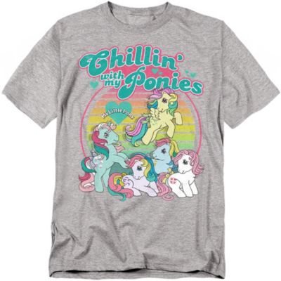 Hasbro+ Big & Tall + My Little Pony Retro Chillin with My Ponies T Shirt