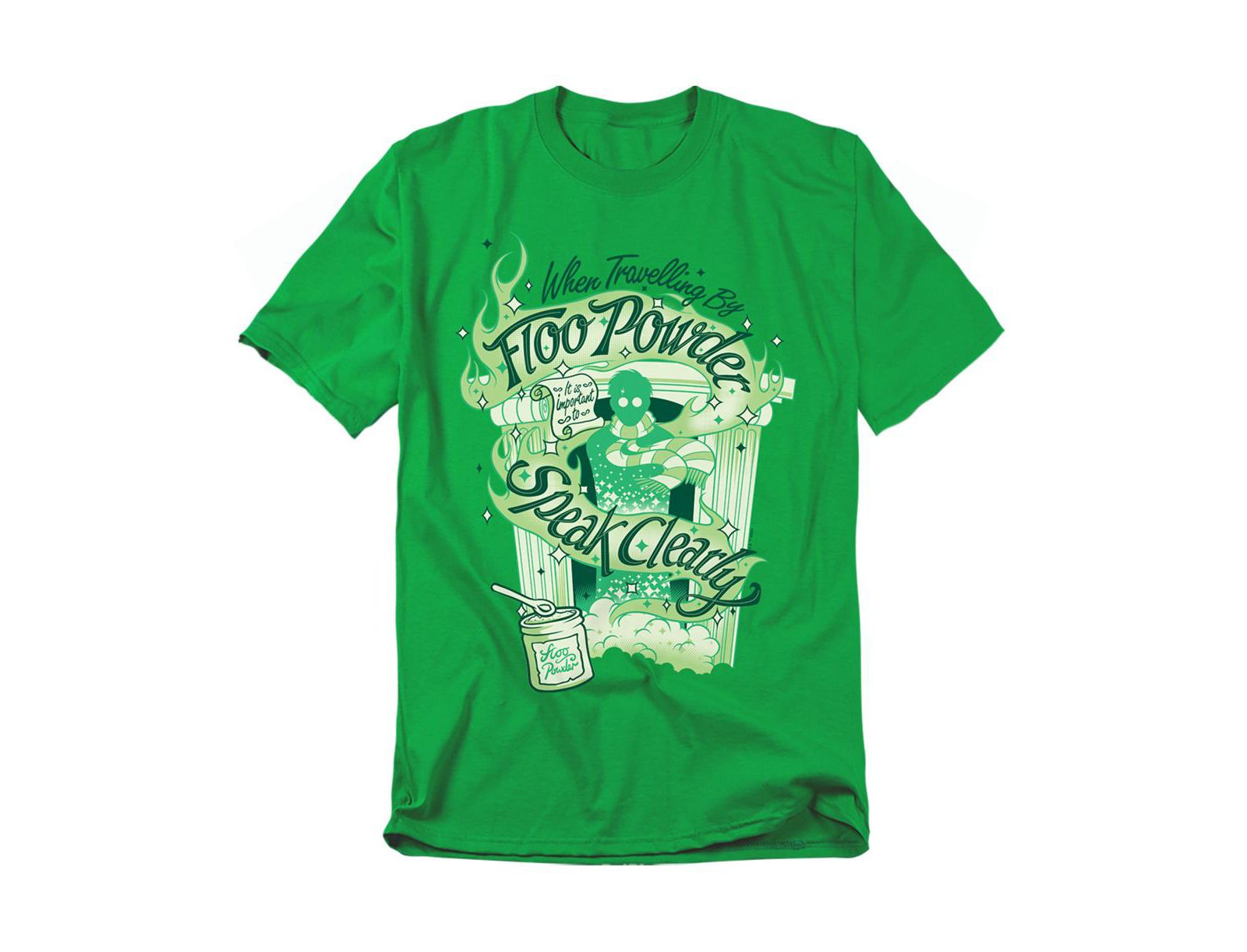 Harry Potter Men's Floo Powder Speak Clearly T Shirt