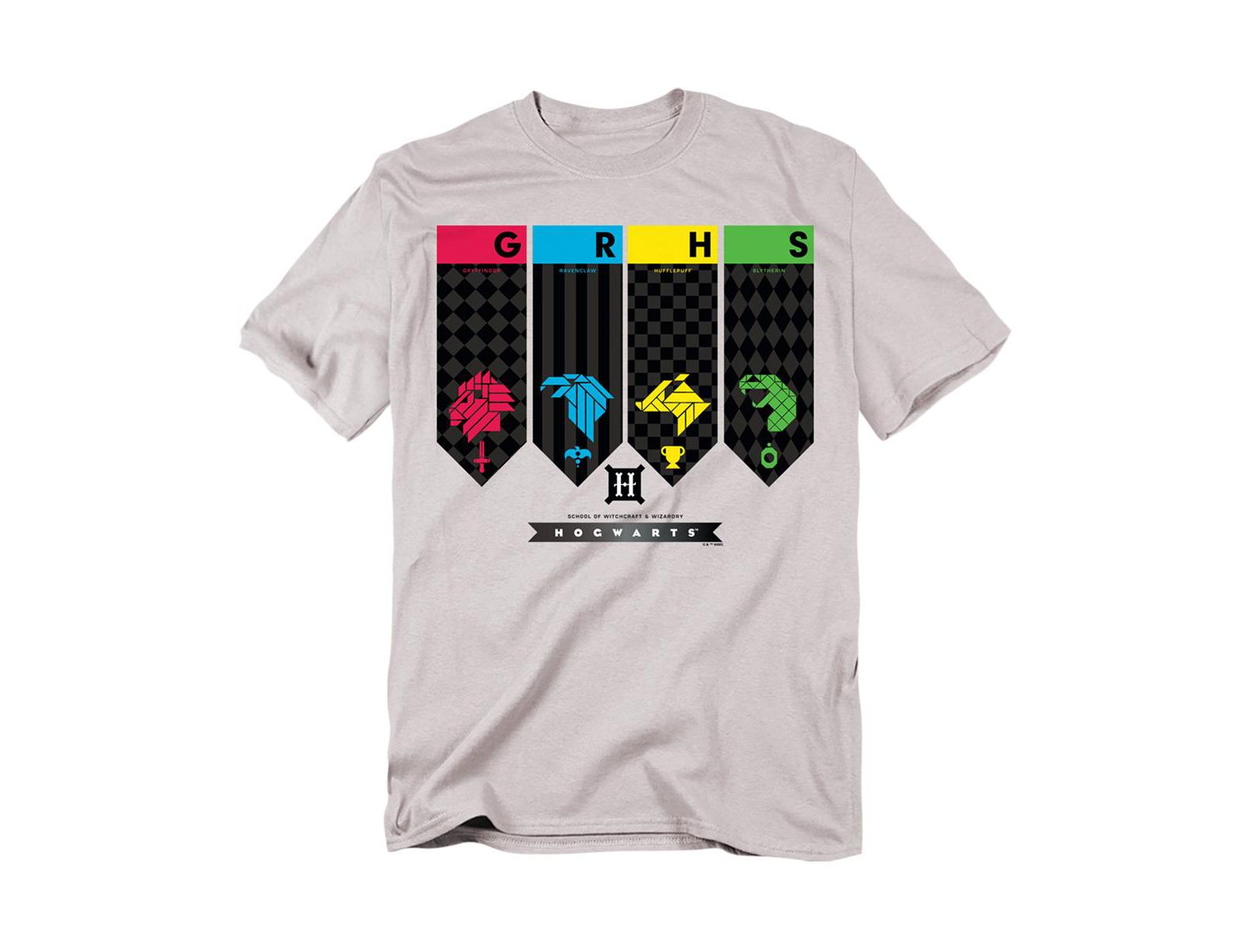 Harry Potter Men's Hogwarts House Banners T Shirt