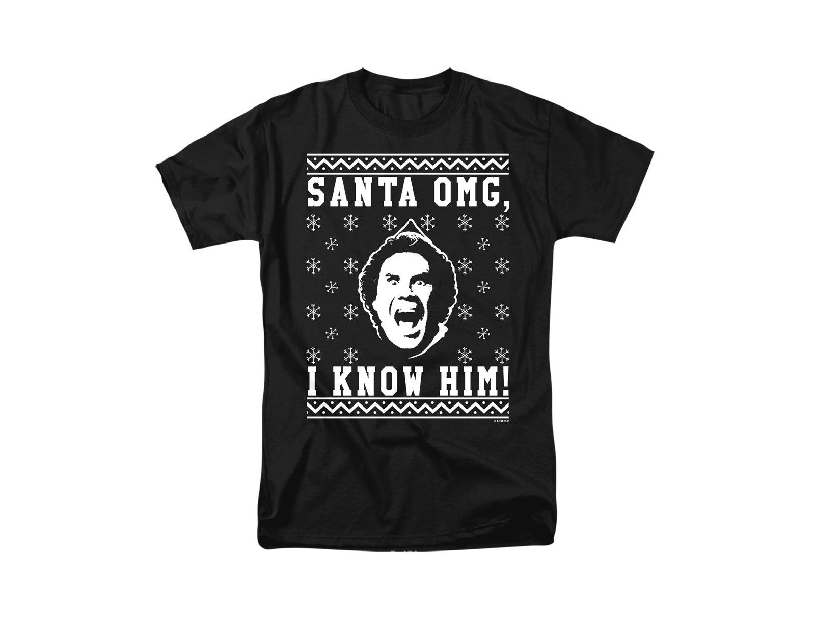 Elf Men's Omg Faux Sweater T Shirt