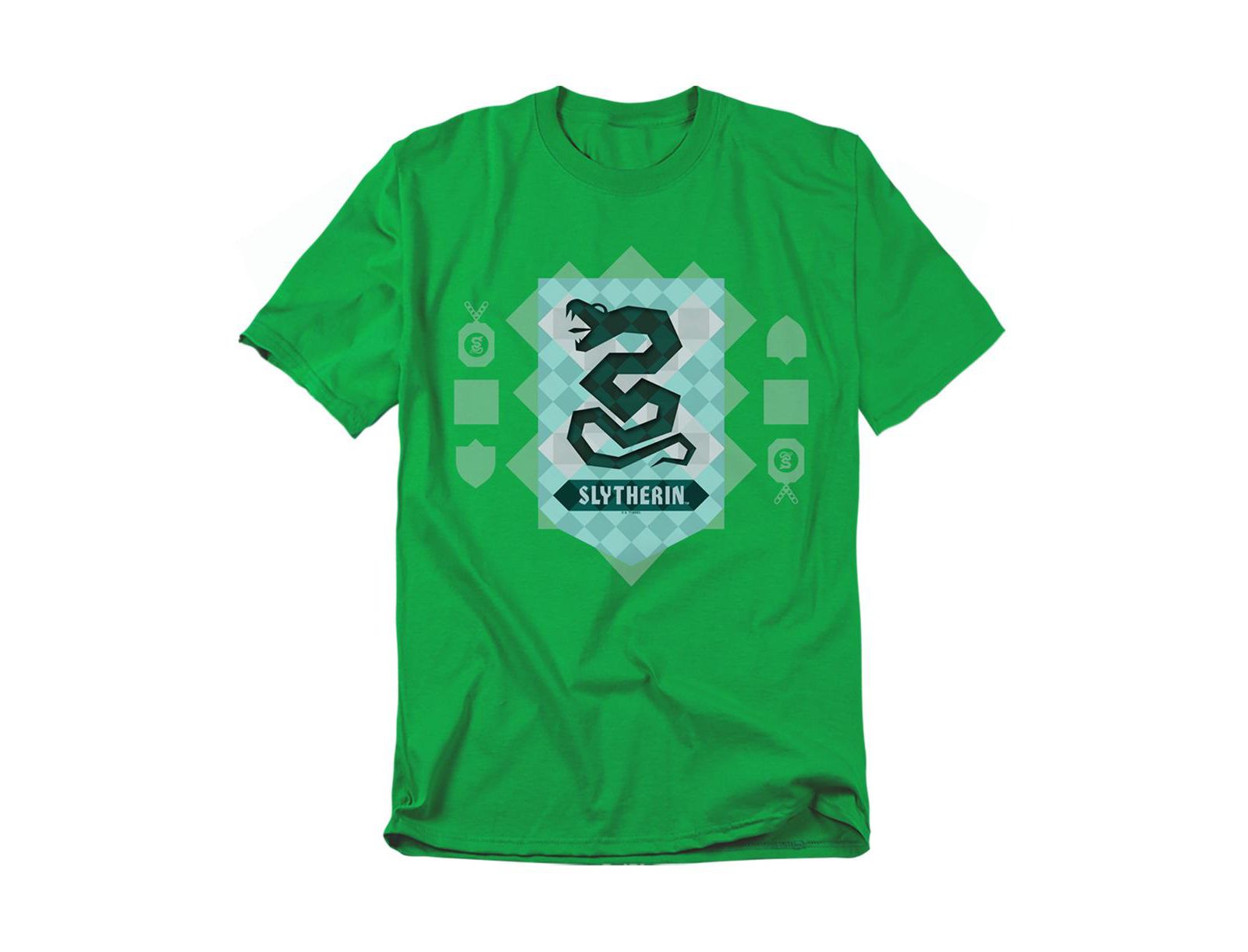 Harry Potter Men's Abstract Slytherin House Shield T Shirt