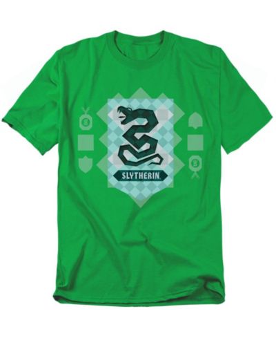 Harry Potter Men's Abstract Slytherin House Shield T Shirt