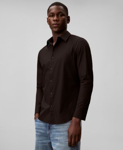Calvin Klein Men's Tech Stretch Slim Button-Up Shirt