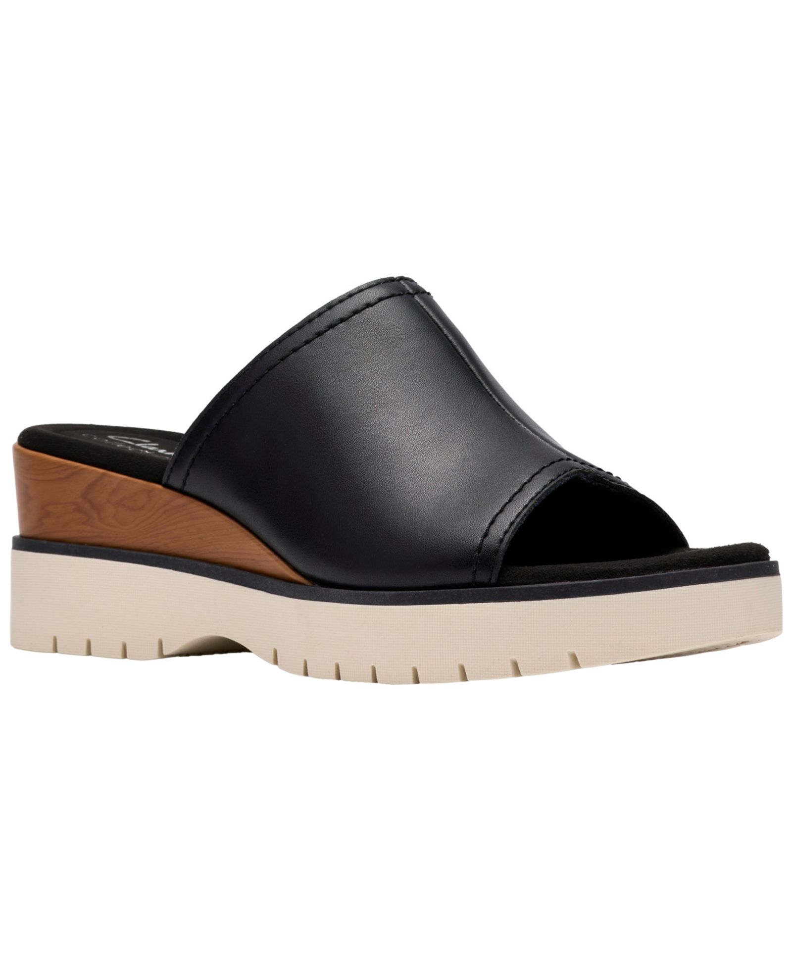 Женские Clarks Diaz Slide Open Toe Wedge Sandals