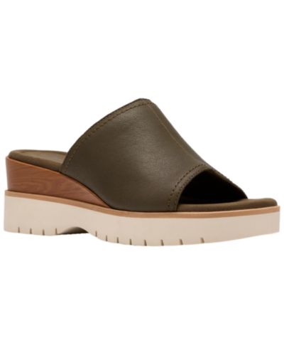 Женские Clarks Diaz Slide Open Toe Wedge Sandals