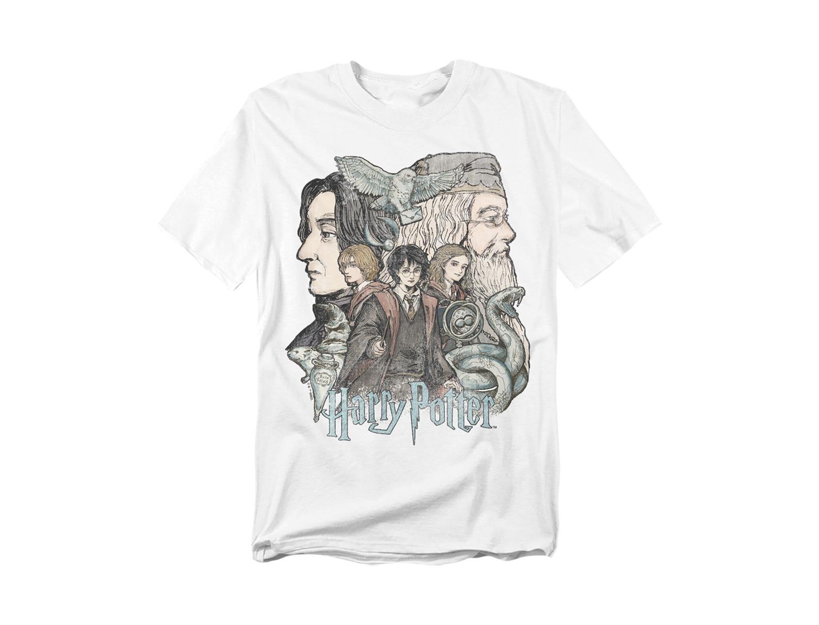 Harry Potter Men's Sketch Poster T Shirt
